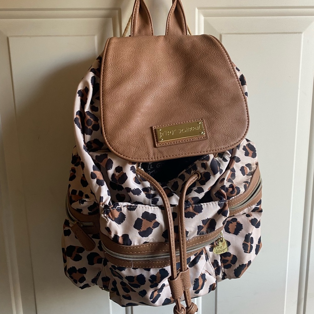 Like New Betsey Johnson Backpack (Cheetah)